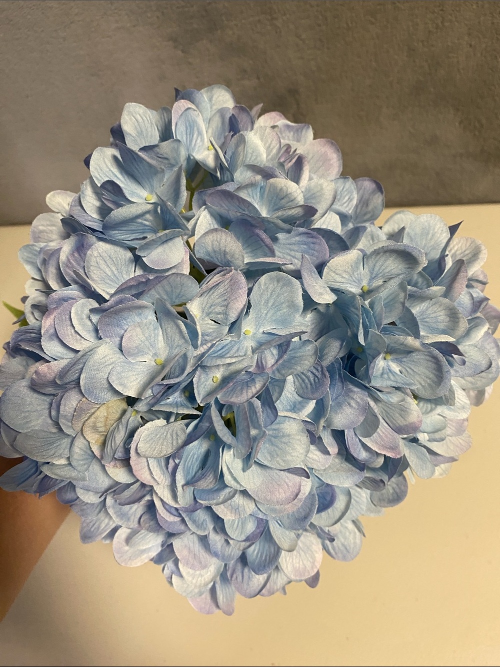 Bunch of 4 Blue Faux Hydrangea Stems
